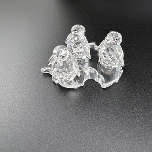 Swarovski crystal baby penguin set of 3